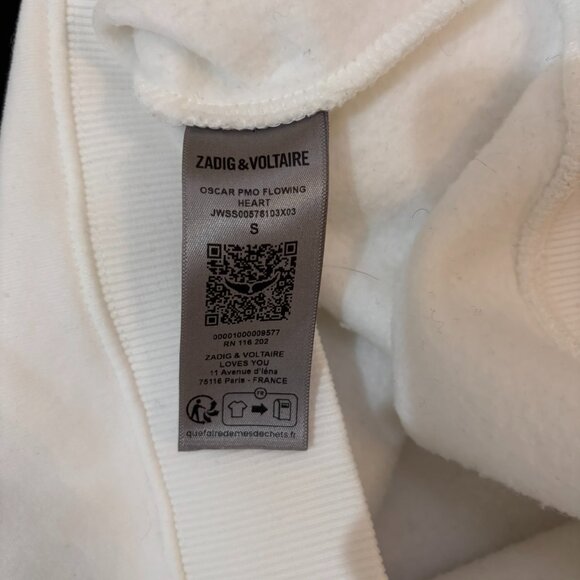 ZADIG & VOLTAIRE Oscar Melting Heart Sweatshirt - Picture 7 of 7